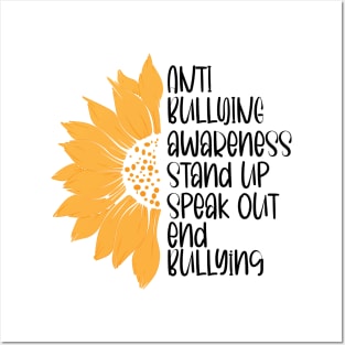 Anti Bullying Awareness Stand Up Speak Out End Bullying. Posters and Art